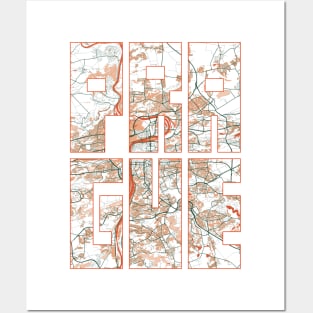 Prague, Czech Republic City Map Typography - Bohemian Posters and Art